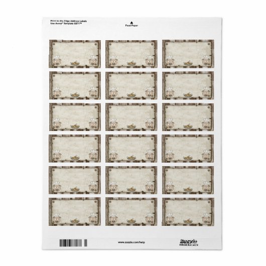 Wanted Pig BBQ住所 シール (フルシート)