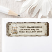 Wanted Pig BBQ差出人住所ラベル ラベル (インサイチュ)