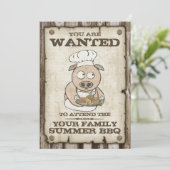 Wanted Pig BBQ招待状 招待状 (スタンド正面)