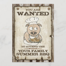Wanted Pig BBQ招待状 招待状