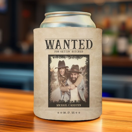 Wanted Posterヴィンテージ結婚 Photo's 缶クーラー