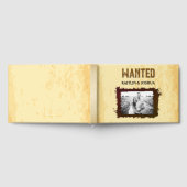 Wanted Poster結婚の🤠カスタム写真 ゲストブック (全面)