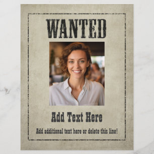 WANTED POSTER as a チラシ