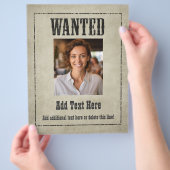 WANTED POSTER as a チラシ (手)