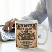 Wanted Poster Fire Cider Virus Slayer Funny コーヒーマグカップ
