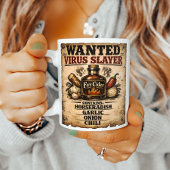 Wanted Poster Fire Cider Virus Slayer Funny コーヒーマグカップ