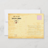 Wanted Poster 💍 Old Western結婚's Photo セーブザデート (裏面)