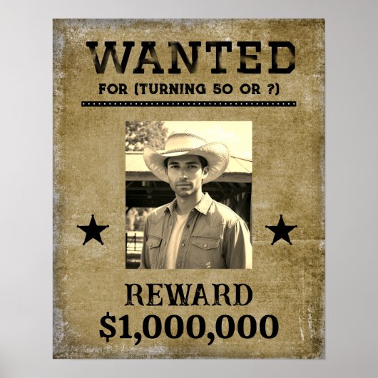 Wanted Poster - photo and you decide the "crime" ポスター (正面)