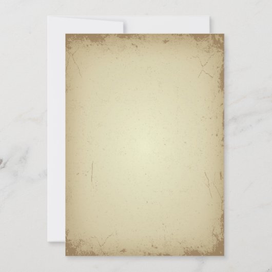 WANTED POSTER Westernをテーマにしたパーティの招待状 招待状 (裏面)