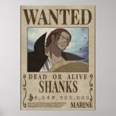 Wanted Shanks shanks bounty ポスター (正面)