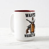 Wanted Whiskey Bandit ツートーンマグカップ (正面左)