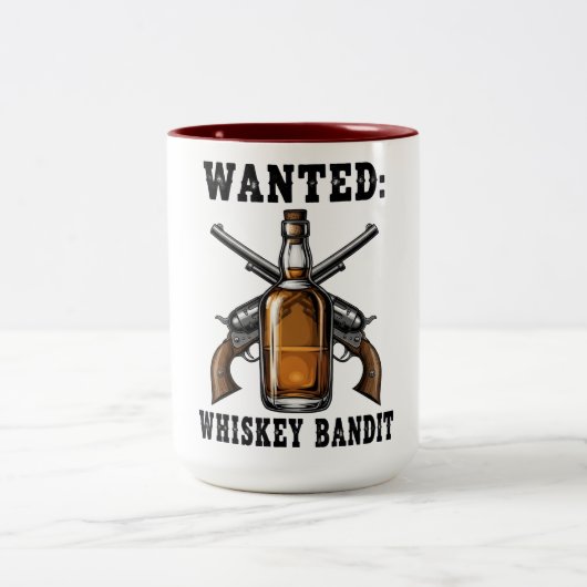 Wanted Whiskey Bandit ツートーンマグカップ (中央)