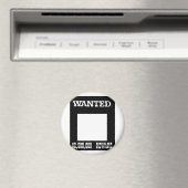 Wanted White The Museum Zazzle Gift マグネット (インサイチュ (食洗機))