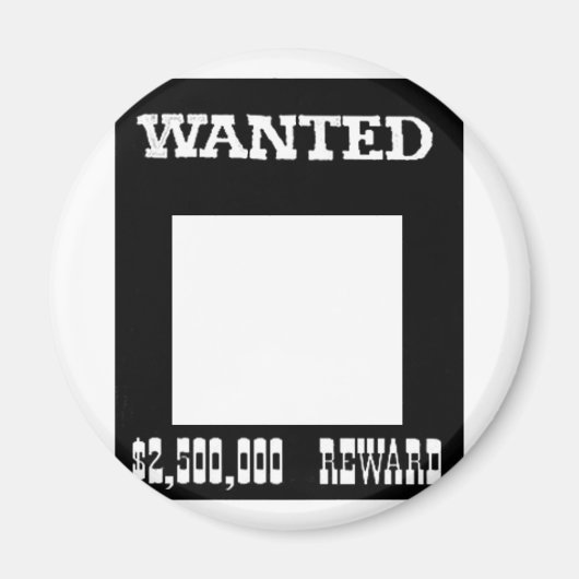 Wanted White The Museum Zazzle Gift マグネット (正面)