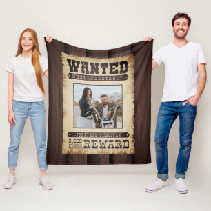 Wanted Whole Westernのポスター写真 フリースブランケット