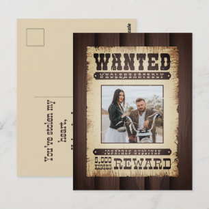 Wanted Whole Western Posterバレンタイン ポストカード