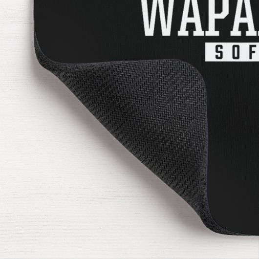 Wapakoneta High School Softll  マウスパッド (コーナー)