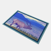 Wapiti (Elk)バイザレイク – ようこそ ドアマット (アングル)
