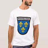 (Wappen)ウィースバーデンの紋章付き外衣0010 Tシャツ (正面)