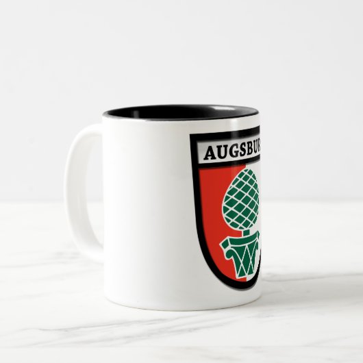 (Wappen)マグ0010アウグスブルクの紋章付き外衣 ツートーンマグカップ (正面左)