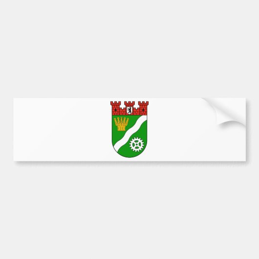 Wappen Berlin Marzahn-Hellersdorf バンパーステッカー (正面)