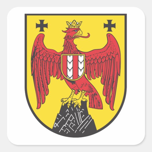 Wappen Burgenland Österreich スクエアシール (正面)