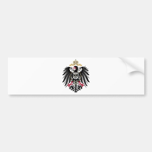 Wappen Deutsches Reich 1889 Reichsadler バンパーステッカー (正面)