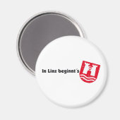 Wappen Österreich Oberösterreich In Linz beginnt´s マグネット (正面/裏面)