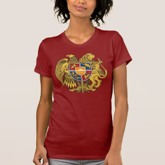 Wappen Republic Armenia Armenien Frauen Shirt Tシャツ