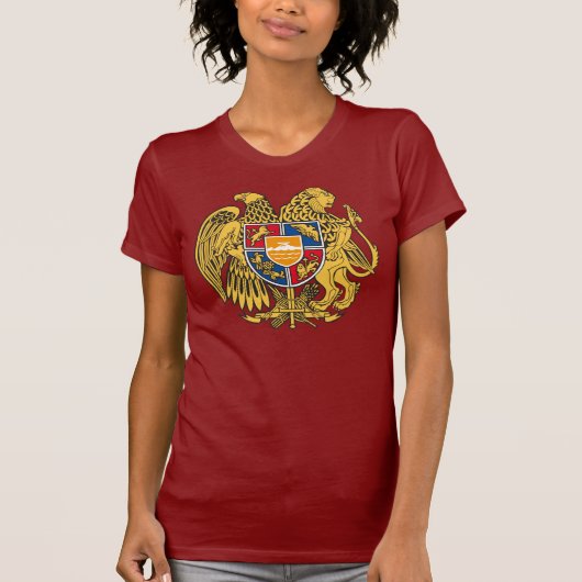 Wappen Republic Armenia Armenien Frauen Shirt Tシャツ (正面)