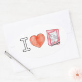 Wappen Steiermark Ich liebe Judenburg 楕円形シール (封筒)