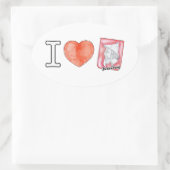 Wappen Steiermark Ich liebe Judenburg 楕円形シール (バッグ)