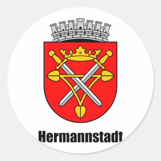 Wappen von Hermannstadt ラウンドシール (正面)