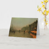WappingからのジョンAtkinson Grimshaw-リヴァプール カード (黄色い花)