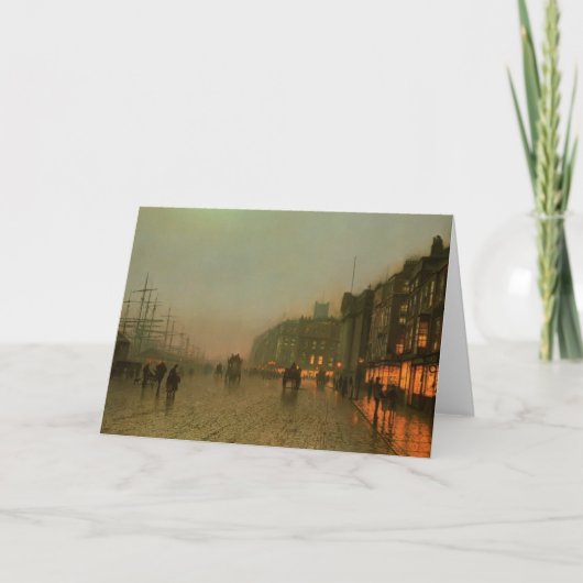WappingからのジョンAtkinson Grimshaw-リヴァプール カード (正面)