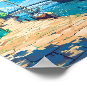 Wappingロンドンイングランドヴィンテージ旅行 ポスター (角)