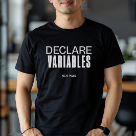 Warプおもしろいログラマーでない変数の宣言 Tシャツ