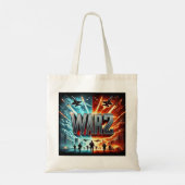 WAR2アクション映画トートバッグ – Hrithik Roshan Jr NTR トートバッグ (裏面)