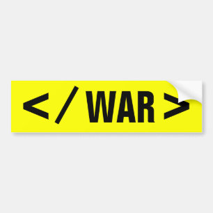 < / WAR > バンパーステッカー