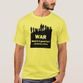WAR – 何のために良い?メンズレッドTシャツ2 Tシャツ (正面)