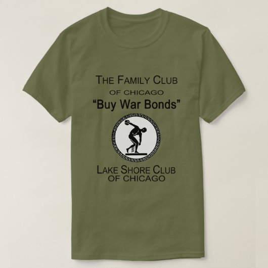 War 買 Bonds, Lake Shore Club, Chicago, IL Tシャツ (デザイン正面)
