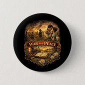 War and Peace 缶バッジ (正面)