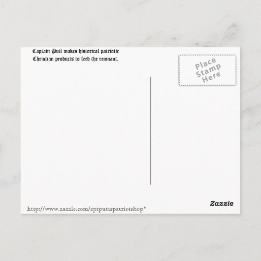 War between the states ポストカード (裏面)