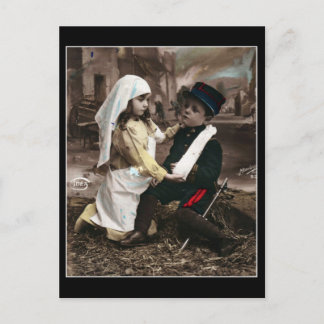 War Children -ヴィンテージWWIはがきフランスの ポストカード