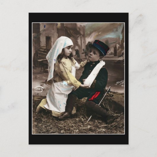War Children -ヴィンテージWWIはがきフランスの ポストカード (正面)