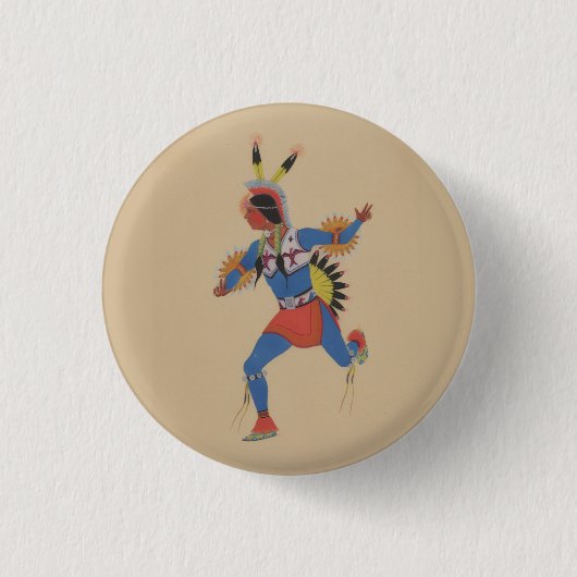 War Dance (or The Runner) 缶バッジ (正面)