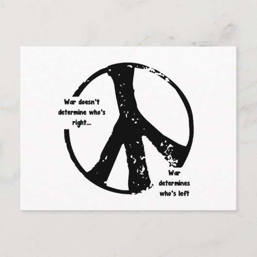 War Determines Who's 離れ Postcard ポストカード (正面)