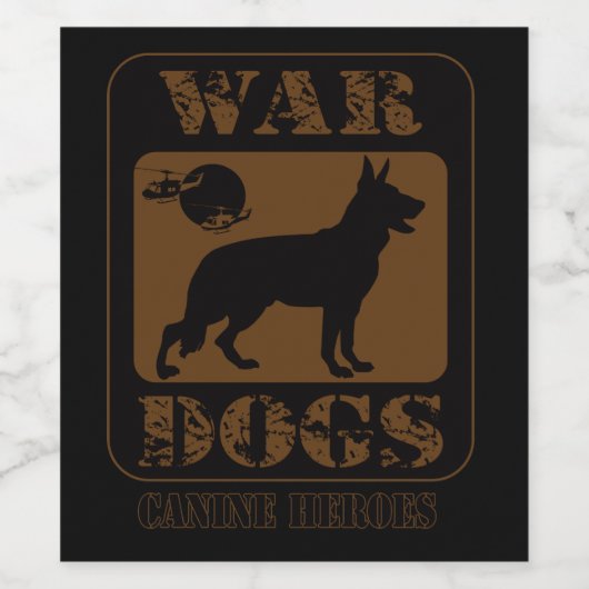 War Dogs, Americas Canine Heores ワインラベル (シングルラベル)