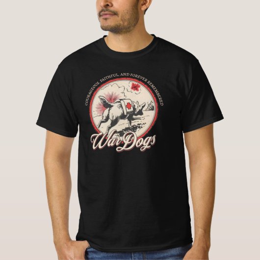 War Dogs - WW2 First Aid Animals Tribute Tシャツ (正面)