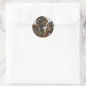 War Heros Stickers -ヴィンテージ戦争ポスター ラウンドシール (バッグ)